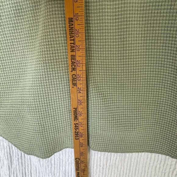 Niko And... Blue Cotton Rib Knit Long Sleeve Drop Shoulder Sweater Size Large - Picture 8 of 8